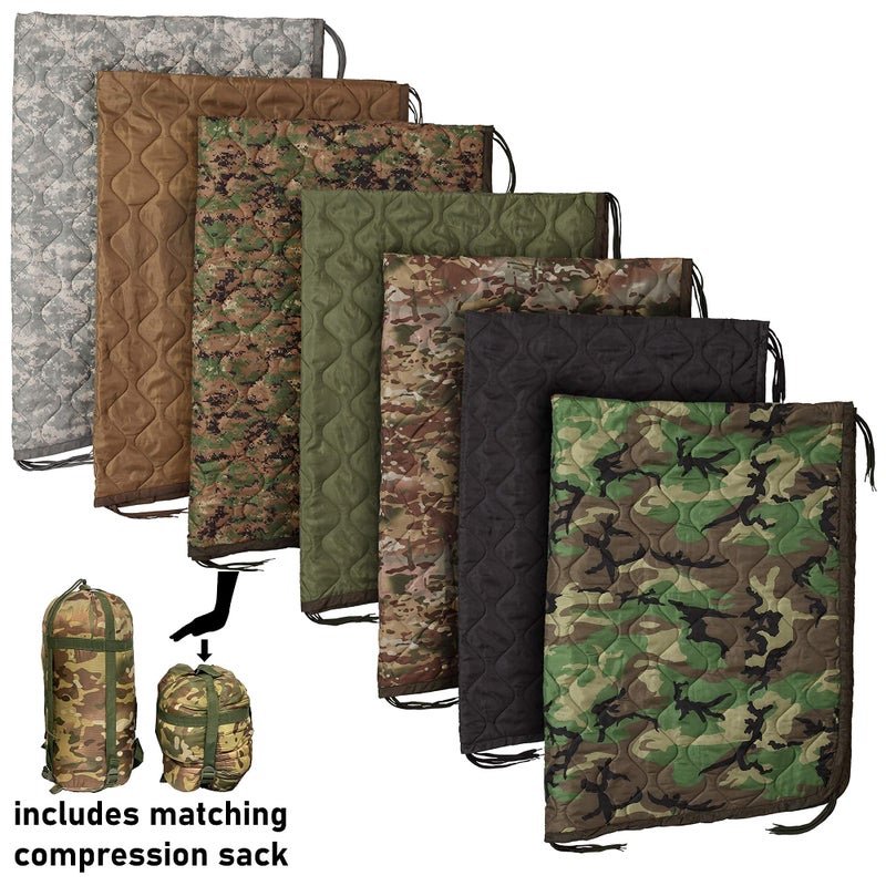 USGI Industries Military Woobie Blanket | Thermal Insulated Camping Blanket, Poncho Liner | Large, Portable, Insulation, Water-Resistant, for Hiking, Survival | Compression Carry Bag - Image 3
